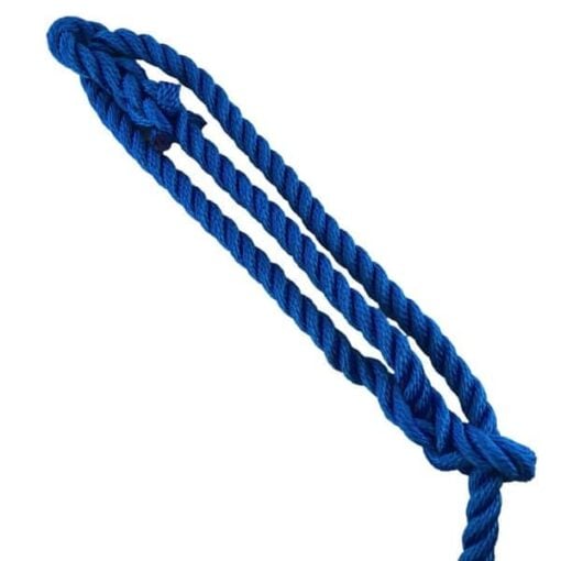 rs royal blue softline plain rope halter 3