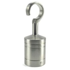 rs satin nickel decking rope fitting hook and eye plate 5 1