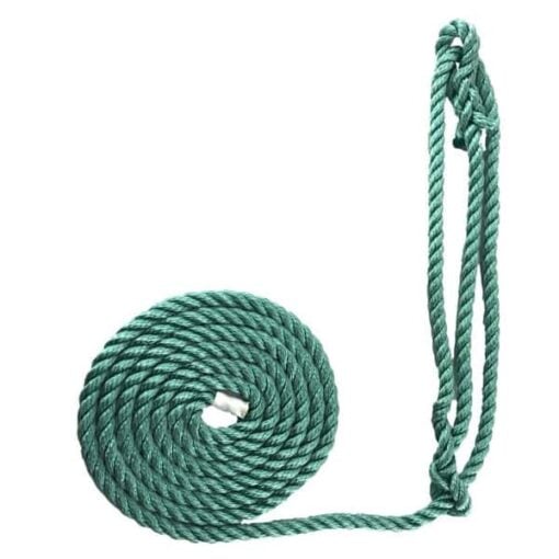 rs teal softline plain rope halter 2