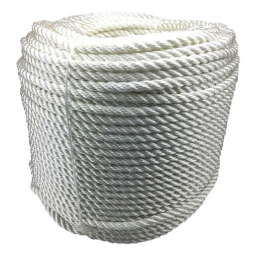 rs white 3 strand nylon rope 2