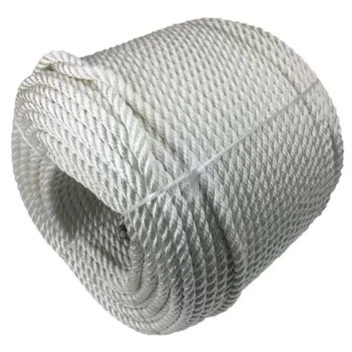 rs white 3 strand nylon rope 3