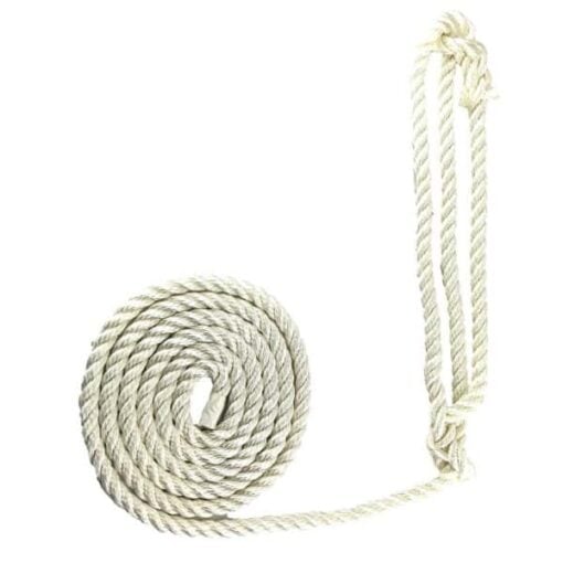 rs white nylon plain rope halter 2