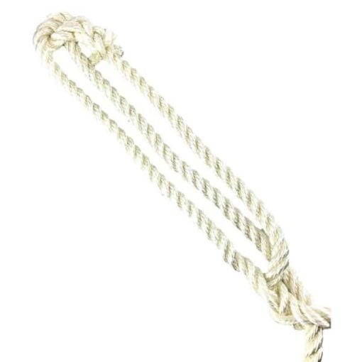 rs white nylon plain rope halter 3