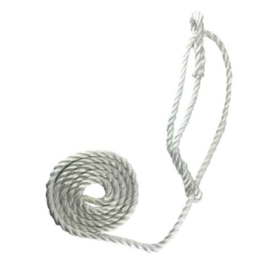 rs white polypropylene plain rope halter 2