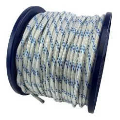 rs white with blue fleck double braided polyester 4