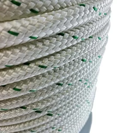 rs white with green fleck double braided polyester 4