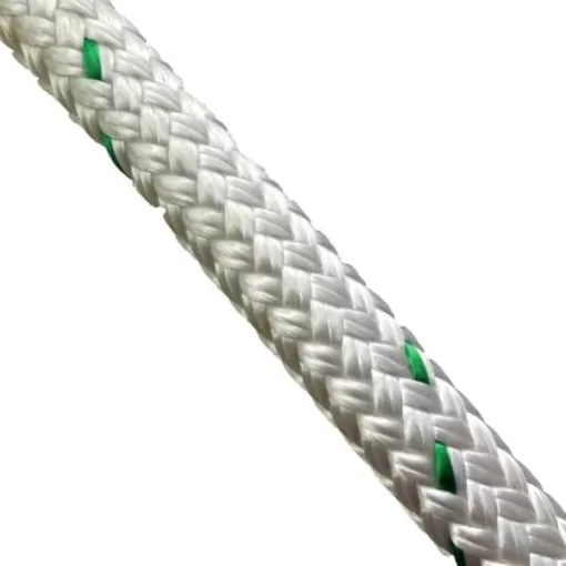 rs white with green fleck double braided polyester 5