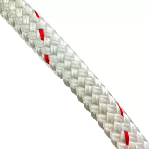 rs white with red fleck double braided polyester 5