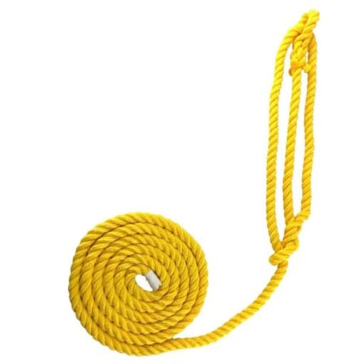 rs yellow softline plain rope halter 2