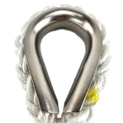 rs 8st white nylon v shaped mooring bridle with stainless steel thimble 5