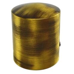 rs antique brass decking rope fitting cap end 3