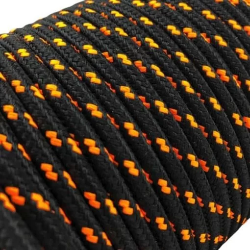 rs black with orange fleck braided polypropylene rope 3