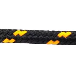 rs black with orange fleck braided polypropylene rope 5