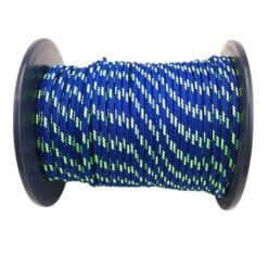 rs blue with lime green fleck bradied polyester rope 2