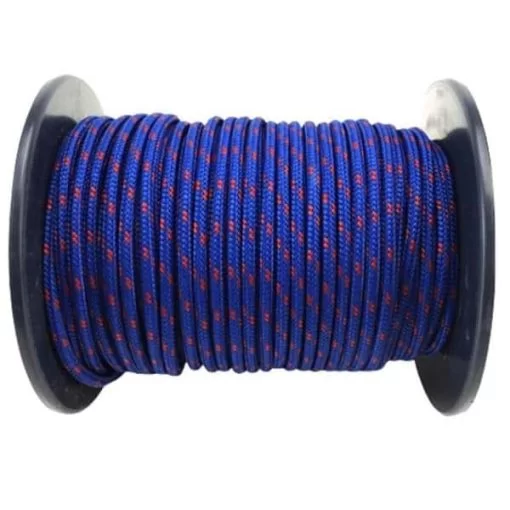 rs blue with red fleck bradied polyester rope 2