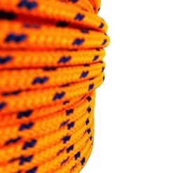 rs fluorescent orange with blue fleck bradied polyester rope 3