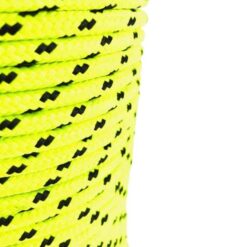 rs fluorescent yellow with black fleck fleck bradied polyester rope 4