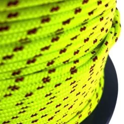 rs fluorescent yellow with burgundy bradied polyester rope 2