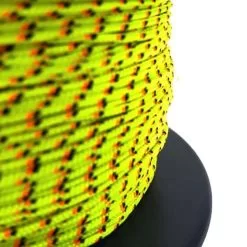 rs fluorescent yellow with orange and black fleck fleck bradied polyester rope 3