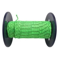 rs lime green with black fleck bradied polyester rope 2