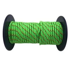 rs lime green with orange and black fleck bradied polyester rope 2