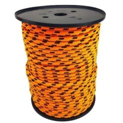 rs orange and black fleck bradied polyester rope 2