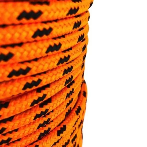 rs orange and black fleck bradied polyester rope 3