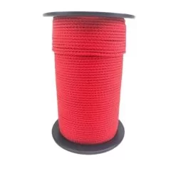 rs red braided polypropylene rope reel 1