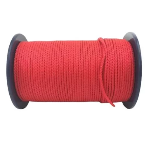 rs red braided polypropylene rope reel 3