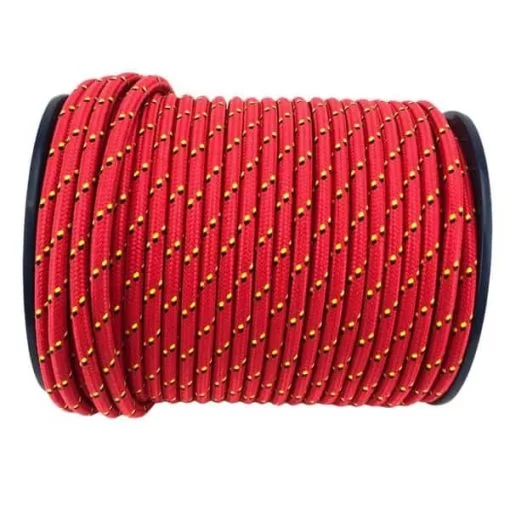 rs red with black and yellow fleck braided polypropylene rope 2