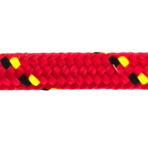 rs red with black and yellow fleck braided polypropylene rope 5