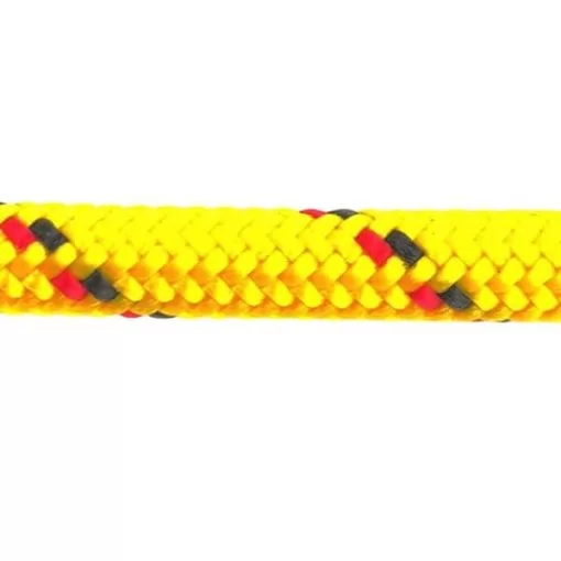 rs yellow with black and red fleck braided polypropylene rope 4