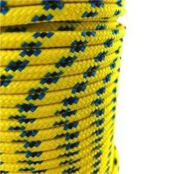 rs yellow with blue and black fleck braided polypropylene rope 3