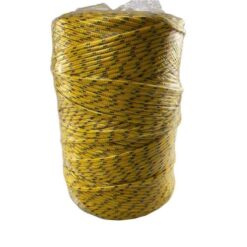 rs yellow with green and red fleck braided polypropylene rope 1 1