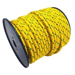 rs yellow with green fleck braided polypropylene rope 3