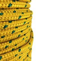 rs yellow with green fleck braided polypropylene rope 4