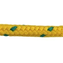 rs yellow with green fleck braided polypropylene rope 5