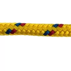 rs yellow with red and blue fleck braided polypropylene rope 4