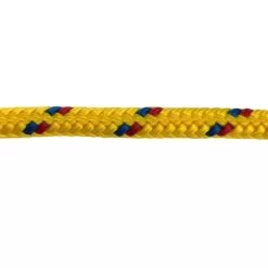 rs yellow with red and blue fleck braided polypropylene rope 5