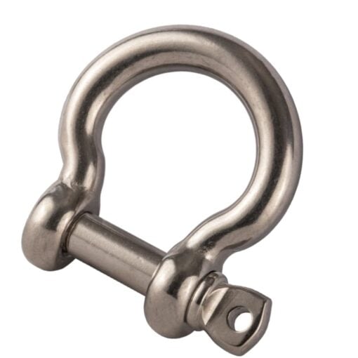 10mm bow shackle with screw pin 316 marine grade stainless steel 2