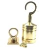 rs bar var polished brass hook and eye plate