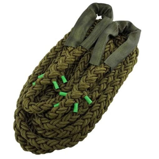 rs olive 8 strand nylon kinetic recovery tow rope