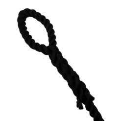 black 3 strand nylon gym rope with soft eye 3