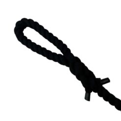 black natural cotton gym rope with soft eye 2