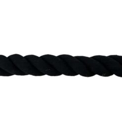 black natural cotton gym rope with soft eye 4