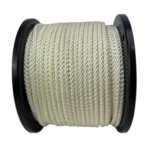 braided polyester rope white 2