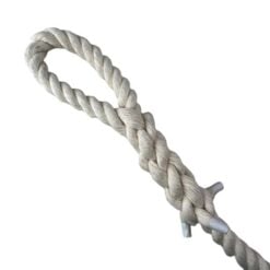 natural cotton gym rope with soft eye 2