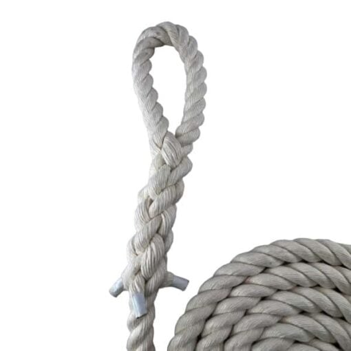 natural cotton gym rope with soft eye 3