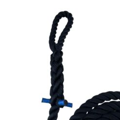 navy blue 3 strand nylon gym rope with soft eye 3