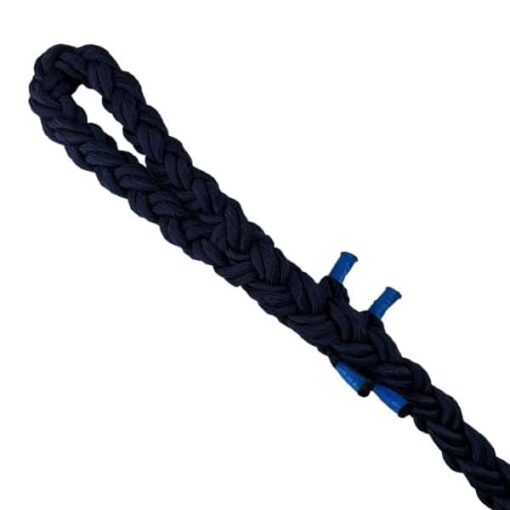 navy blue 8 strand nylon gym rope with soft eye 2